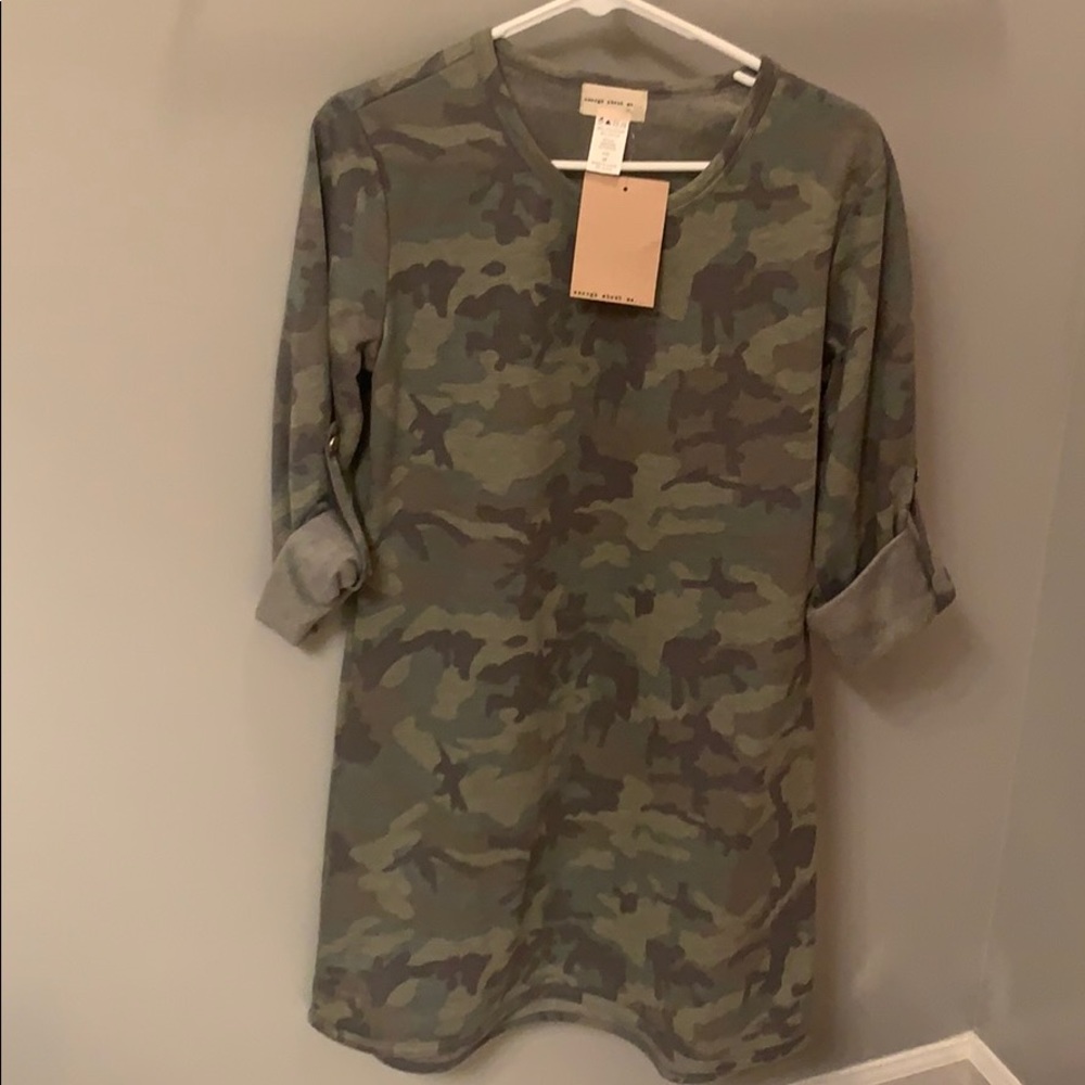 Camo mini dress